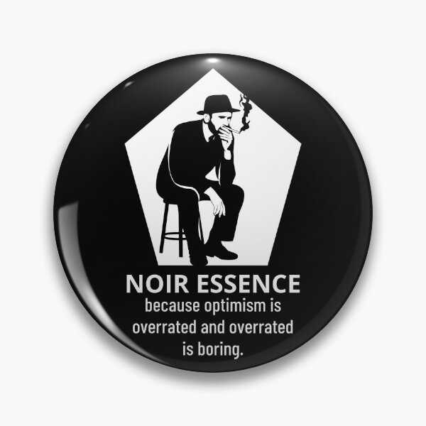 Item preview, Noir Essence Because Optimism Is Overrated And Overrated Is Boring A Man In Black With Cigarette Smoke And Silent Rebellion designed and sold by SplashTastic.