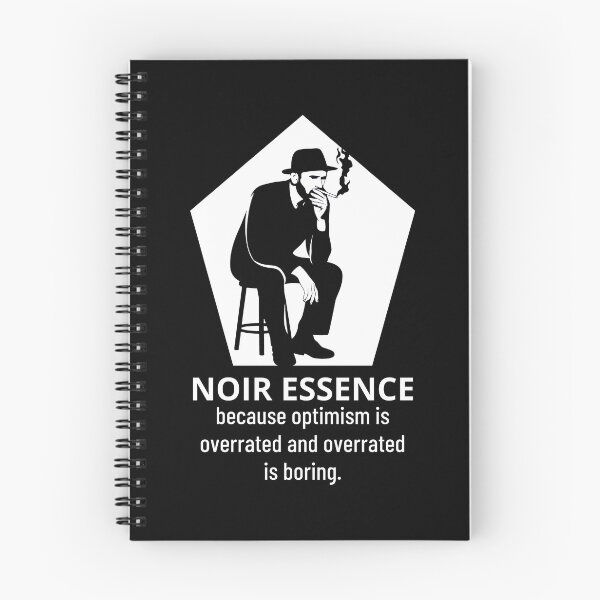 Item preview, Noir Essence Because Optimism Is Overrated And Overrated Is Boring A Man In Black With Cigarette Smoke And Silent Rebellion designed and sold by SplashTastic.