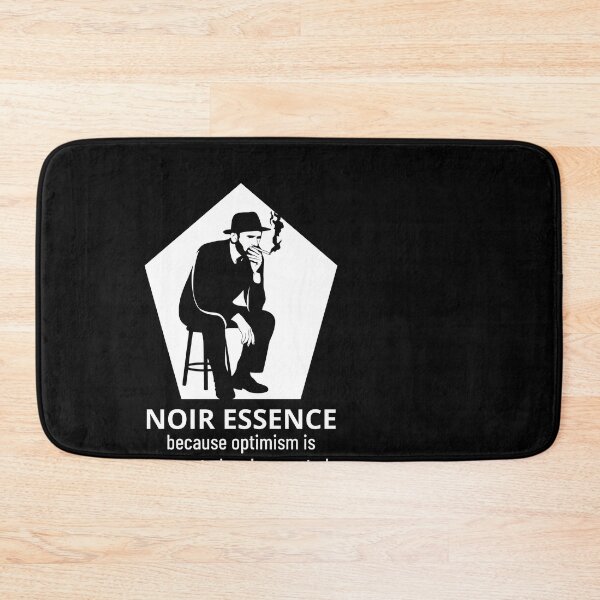 Item preview, Noir Essence Because Optimism Is Overrated And Overrated Is Boring A Man In Black With Cigarette Smoke And Silent Rebellion designed and sold by SplashTastic.