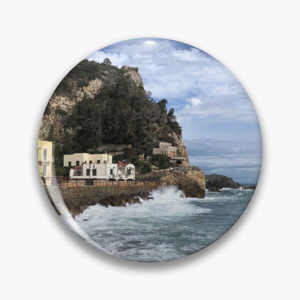 Item preview, Crashing Waves on Rocks in Varigotti Punta Crena designed and sold by Quoppidou.