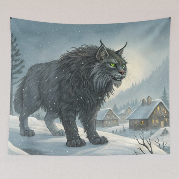 Item preview, Jólakötturinn (Yule Cat) 01 designed and sold by AIfolklore.