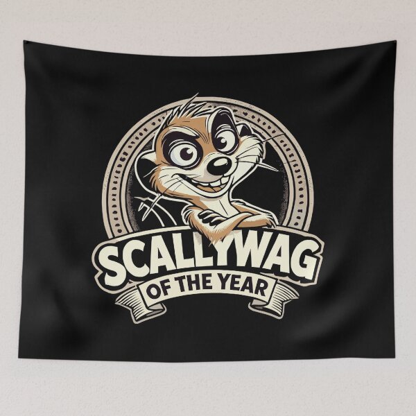 Item preview, Scallywag of the Year Meerkat Funny Gift designed and sold by Pineapple-Tree.