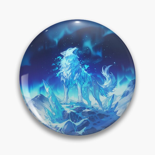 Item preview, Arctic Ice Wolf in Mountain Landscape designed and sold by Christian Weiss.