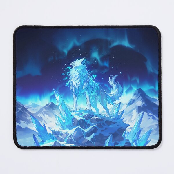 Item preview, Arctic Ice Wolf in Mountain Landscape designed and sold by Christian Weiss.