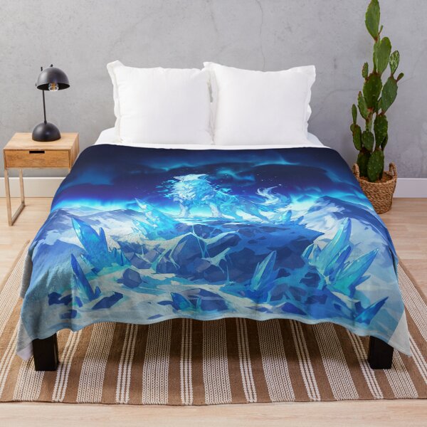Item preview, Arctic Ice Wolf in Mountain Landscape designed and sold by Christian Weiss.