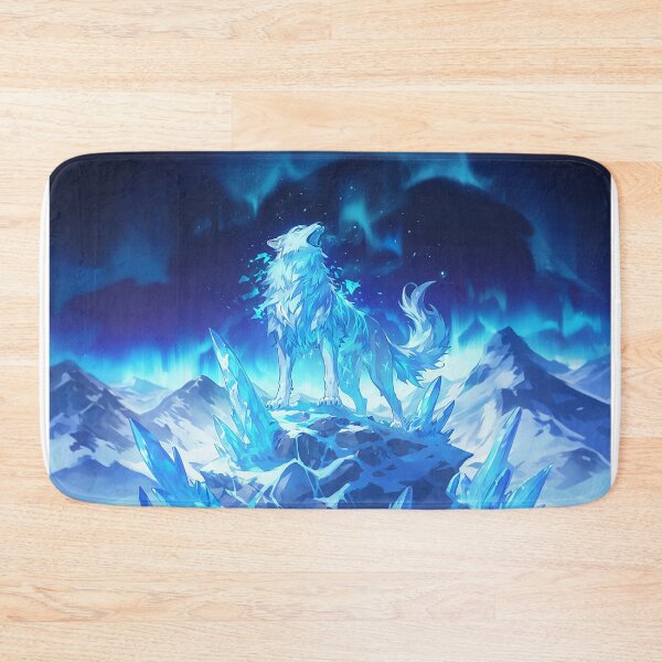 Item preview, Arctic Ice Wolf in Mountain Landscape designed and sold by Christian Weiss.