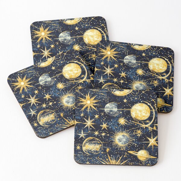 Item preview, Glowing Stars and Planets in the Night Sky designed and sold by Piotrek0001.