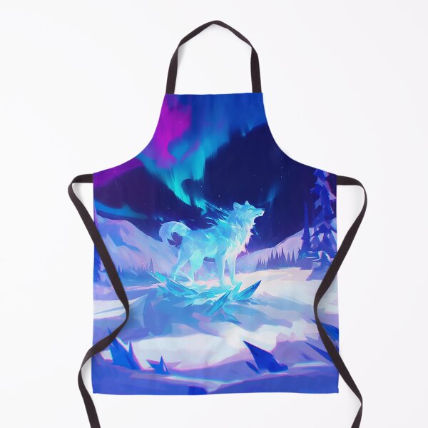 Item preview, Majestic Ice Wolf with Aurora Borealis designed and sold by Christian Weiss.