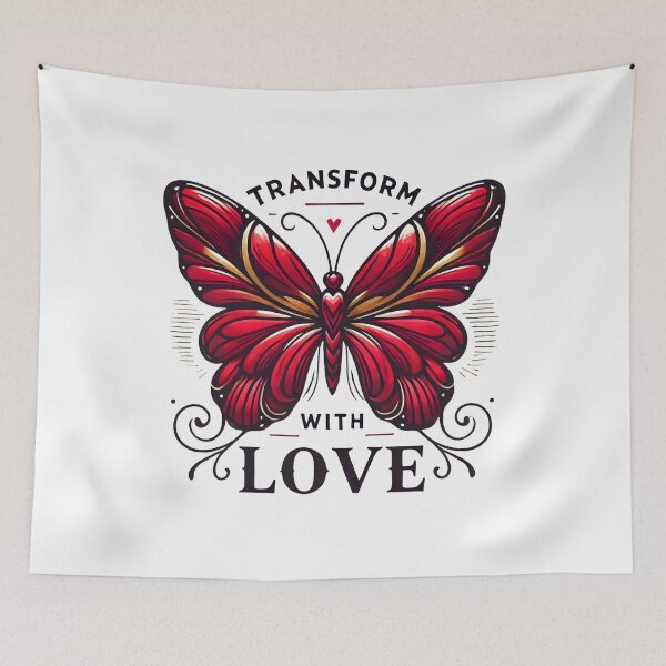 Item preview, Transform with Love | Elegant Crimson Butterfly Design by LaLi Designs designed and sold by LaLi-Designs.