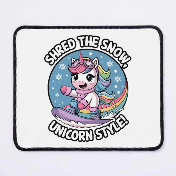 Item preview, Shred The Snow, Unicorn Style! designed and sold by Wegetees.