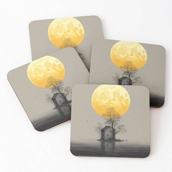 Item preview, Moonlit Hilltop Cottage designed and sold by anytka.