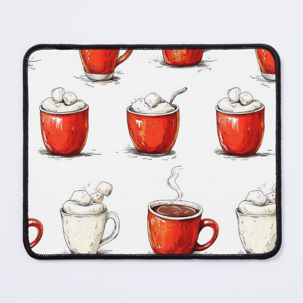 Item preview, Creamy Hot Drink with Pine Branch Accents designed and sold by Piotrek0001.