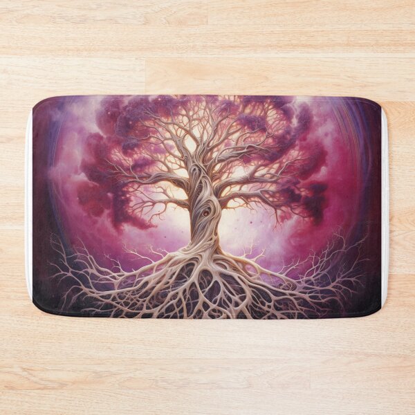 Item preview, A painting showcasing a tree with its roots uncovered and visible above the ground. designed and sold by anytka.