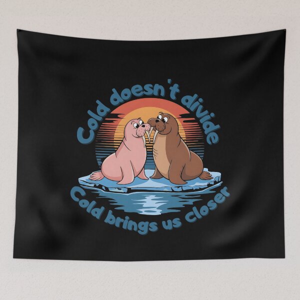 Item preview,   Romantic Walruses on Ice, Coolrus The Walrus, Ice Bath  designed and sold by IceBathDESIGNS.