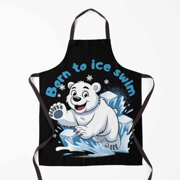 Item preview, Born to Ice Swim Funny Polar Bear Winter Design, Ice Bath designed and sold by IceBathDESIGNS.