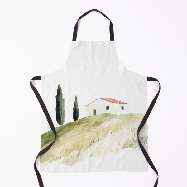 Item preview, Tuscan Landscape Watercolor Painting - Italian Countryside Art designed and sold by Michele Lobgianizze.