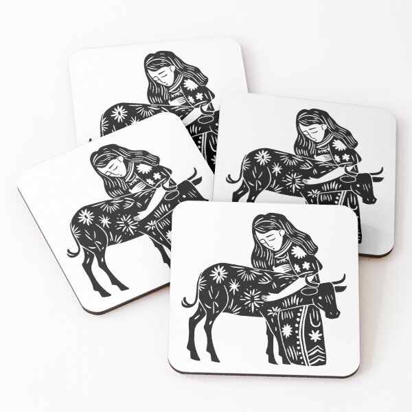 Item preview, Elegant Taurus Zodiac Line Art | Bull-Themed Astrology Artwork designed and sold by House Of Roza.