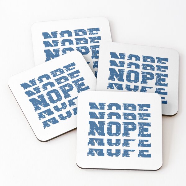 Item preview, NOPE (blue) designed and sold by planDpromotions.