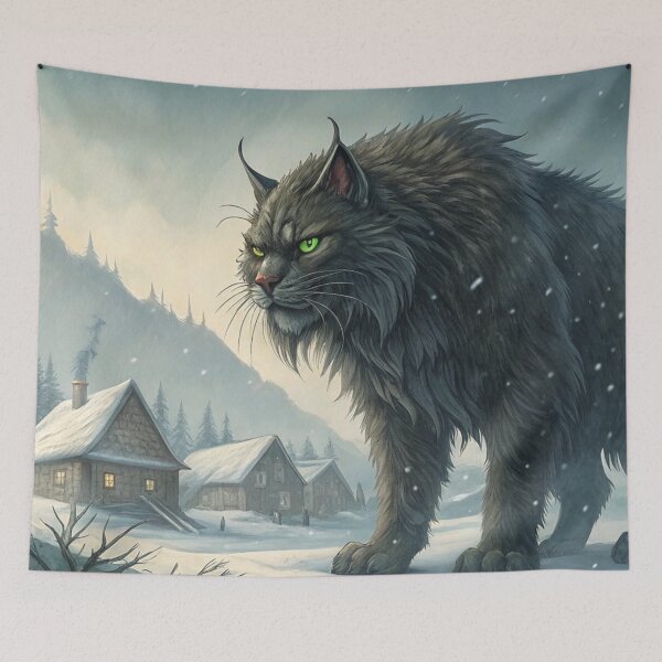 Item preview, Jólakötturinn (Yule Cat) 10 designed and sold by AIfolklore.