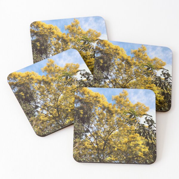 Item preview, HEAVENLY AIR Yellow Mimosa Flowers in Bloom designed and sold by Quoppidou.