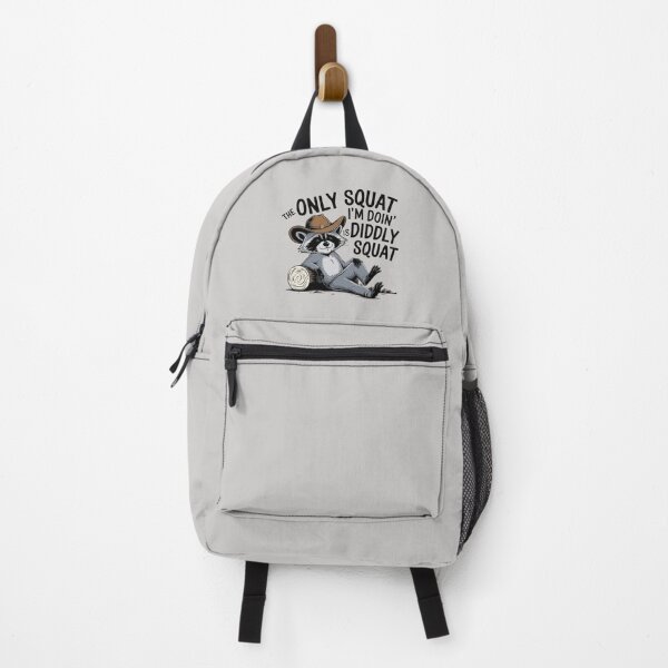 Item preview, Relaxing Raccoon Saying “The Only Squat I’m Doing Is Diddly Squat designed and sold by love3617.