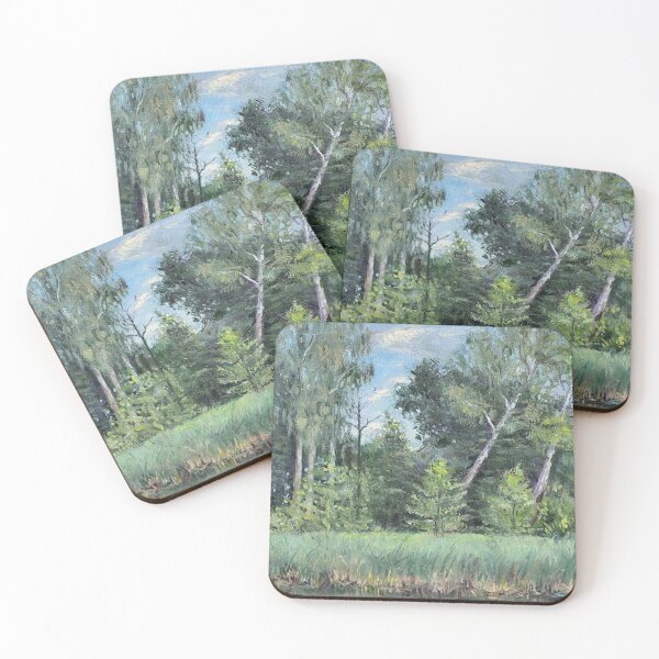 Item preview, landscape of trees near a pond designed and sold by solimi-.