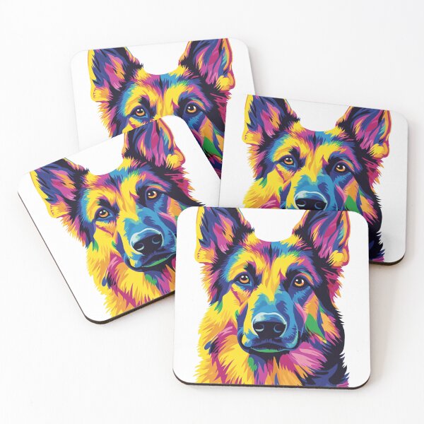 Item preview, German Shepherd synthwave designed and sold by Proteinmalac.