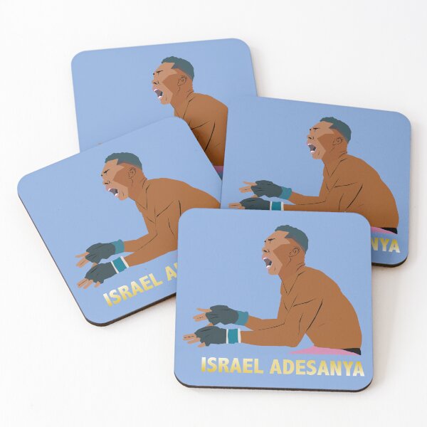 Item preview, Israel Adesanya illustration designed and sold by ZooStateofMind.