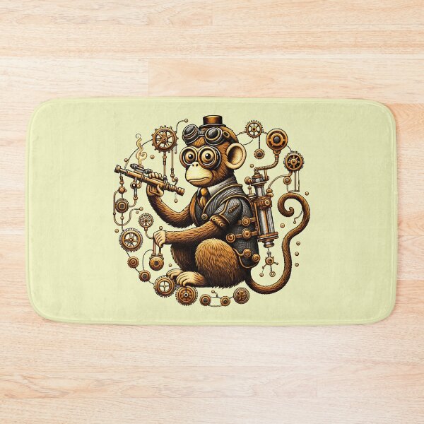 Item preview, Steampunk Monkey with Ray Gun designed and sold by NoNoNomad.