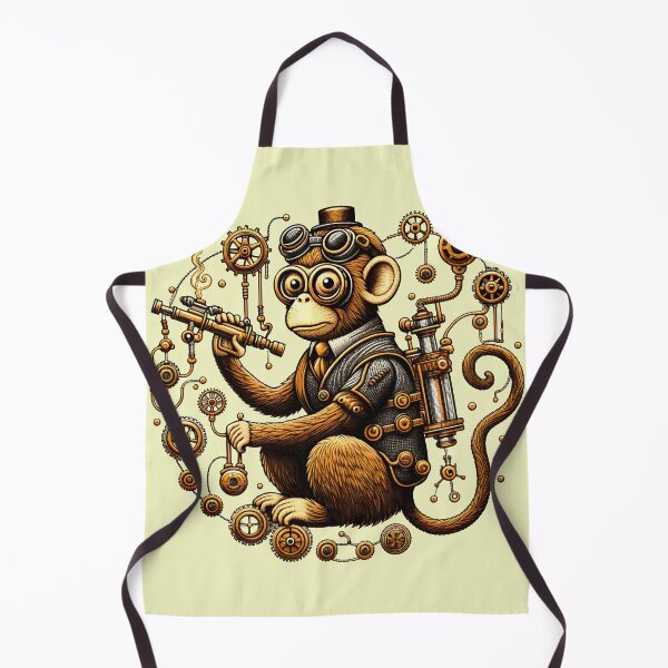 Item preview, Steampunk Monkey with Ray Gun designed and sold by NoNoNomad.