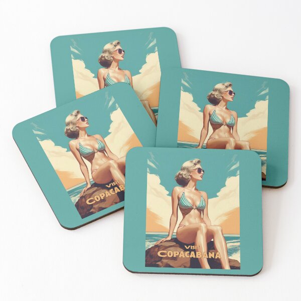 Item preview, Copacabana Retro style Travel poster designed and sold by Boxing Kangaroo Retail Company.