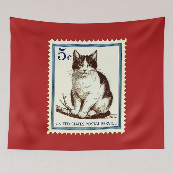 Item preview, Philatelist's Day Cat Day Cat Postage Stamp Day designed and sold by Amanda's Factory.