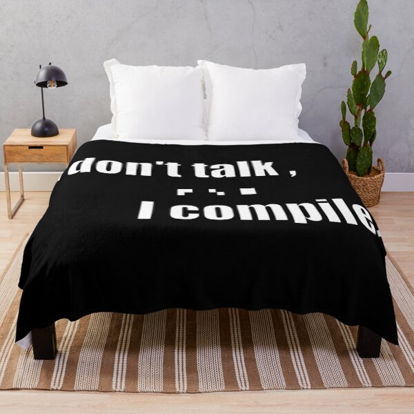 Item preview, I don't talk, I compile designed and sold by coyoteink.