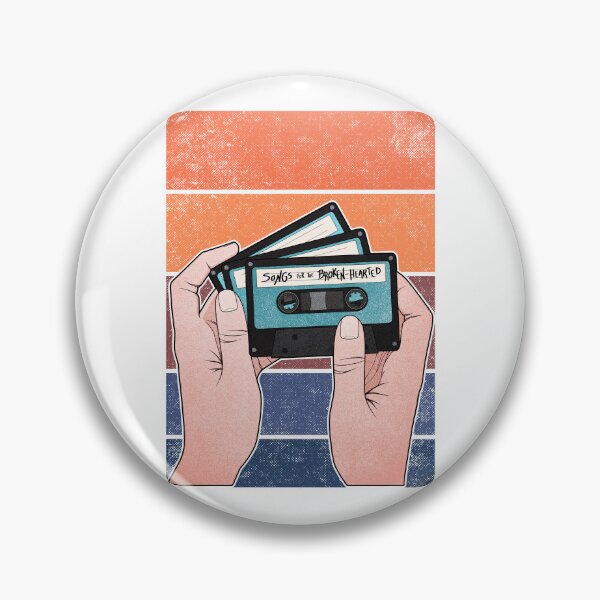 Item preview, Heartbreak Songs | Vintage Music Tape Cassette designed and sold by ObsidianDaz.