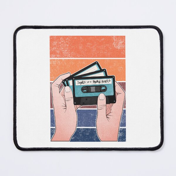 Item preview, Heartbreak Songs | Vintage Music Tape Cassette designed and sold by ObsidianDaz.