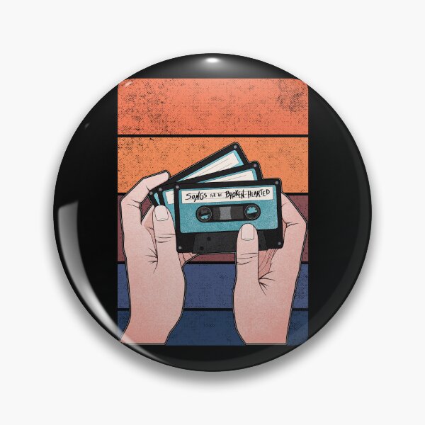 Item preview, Heartbreak Songs | Vintage Music Tape Cassette designed and sold by ObsidianDaz.
