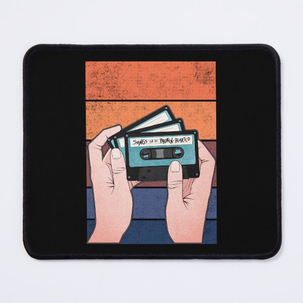 Item preview, Heartbreak Songs | Vintage Music Tape Cassette designed and sold by ObsidianDaz.