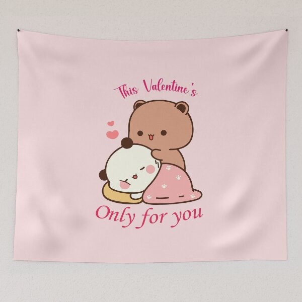 Item preview, Bubu & Dudu Romantic Bear Hug - This Valentine’s Only for You Cute Couple Love designed and sold by FEBRICAST.