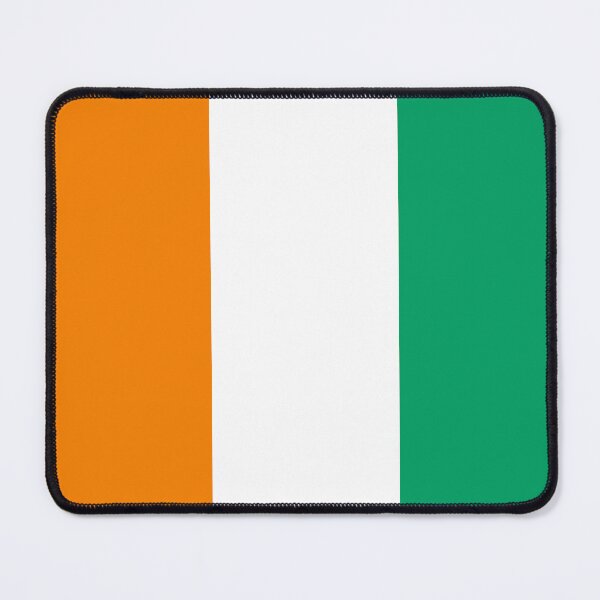 Item preview, Ivory Coast colors orange white green flag all-over print designed and sold by SpecialtiesShop.