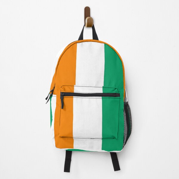 Item preview, Ivory Coast colors orange white green flag all-over print designed and sold by SpecialtiesShop.