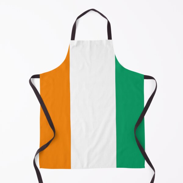 Item preview, Ivory Coast colors orange white green flag all-over print designed and sold by SpecialtiesShop.