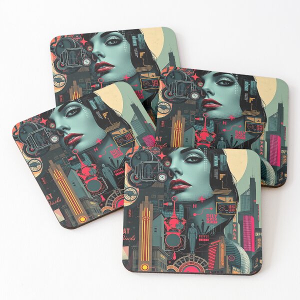 Item preview, Retro-Futuristic Digital Collage Artwork – Bold and Unique Design designed and sold by krauze.