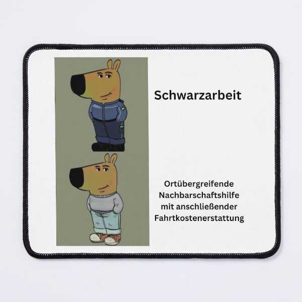 Item preview, Schwarzarbeit Meme – Satirical Cartoon Design with Humor designed and sold by Pinfinest.
