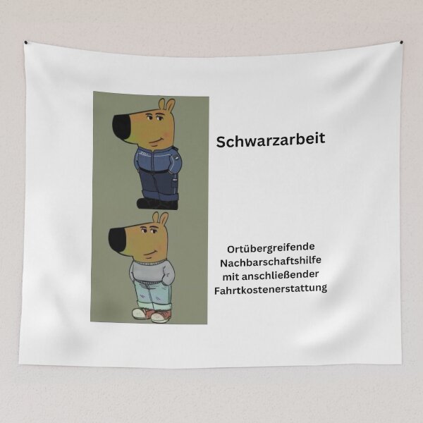 Item preview, Schwarzarbeit Meme – Satirical Cartoon Design with Humor designed and sold by Pinfinest.