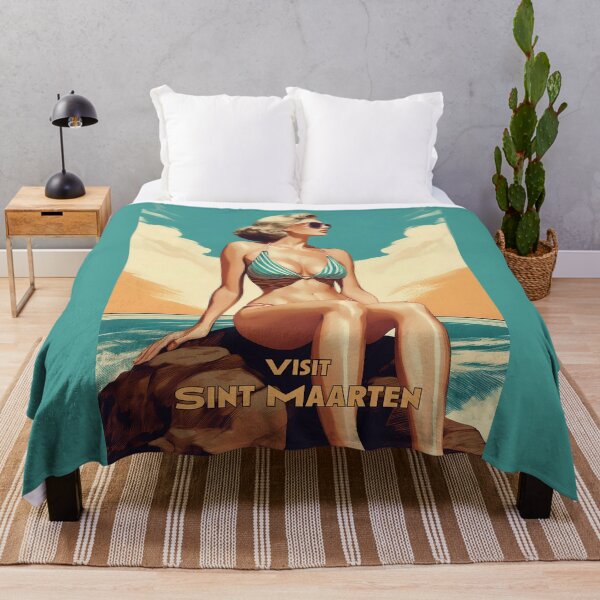 Item preview, Sint Maarten Retro style Travel poster designed and sold by Boxing Kangaroo Retail Company.