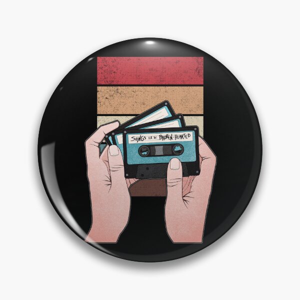 Item preview, Heartbreak Songs | Vintage Music Tape Cassette designed and sold by ObsidianDaz.