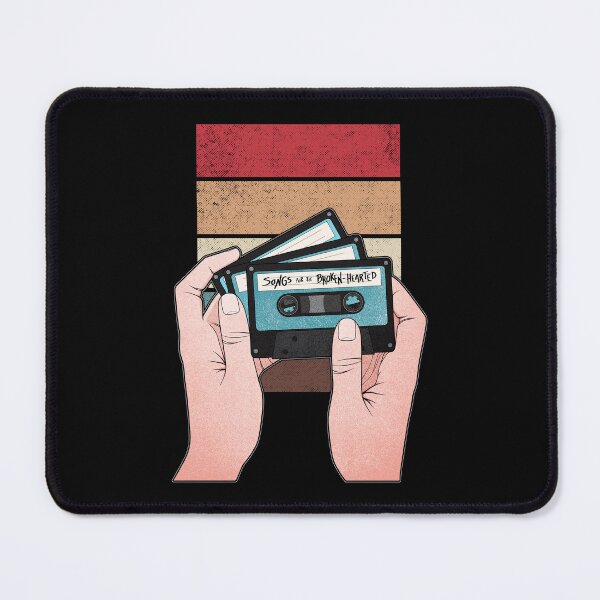 Item preview, Heartbreak Songs | Vintage Music Tape Cassette designed and sold by ObsidianDaz.