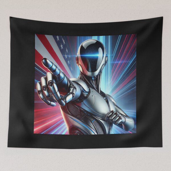 Item preview, Tesla bot designed and sold by TEEJAMBOREE.