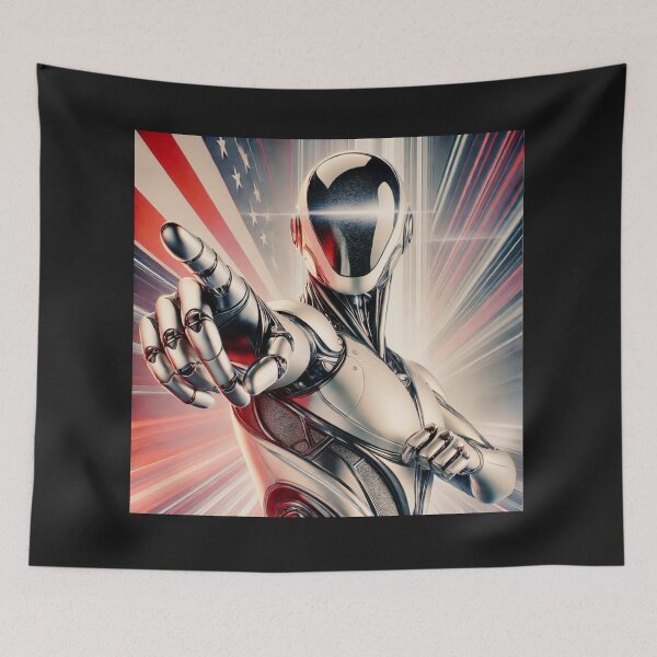 Item preview, Tesla bot designed and sold by TEEJAMBOREE.