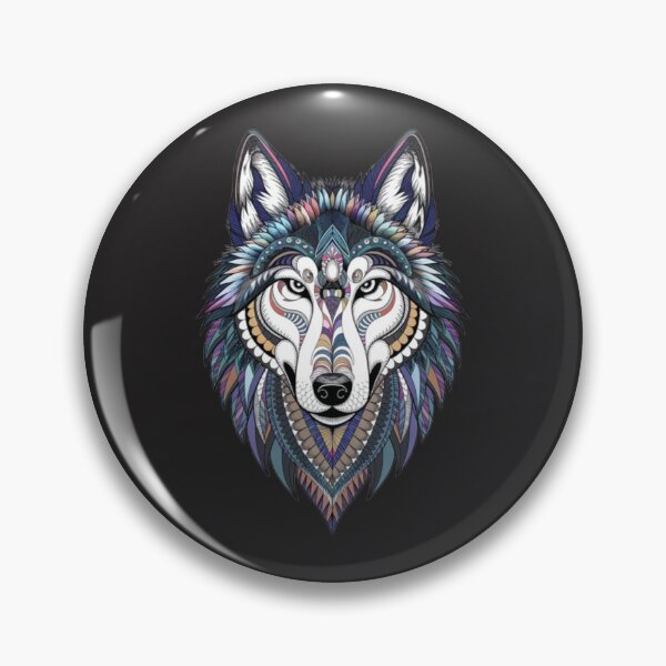 Item preview, boho art alpha wolf big charismatic steampunk style designed and sold by 123ks.